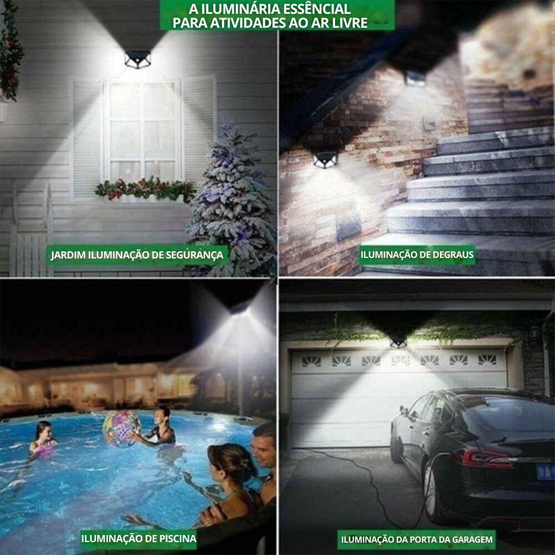 Luminária Sensor De Led Aprova D´agua - LedGarden™