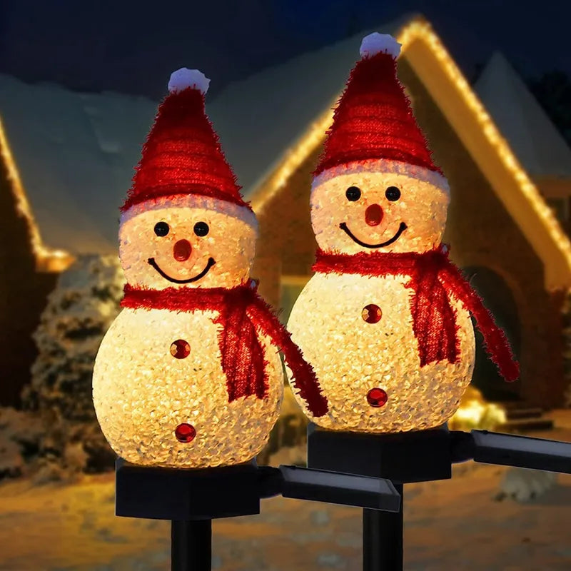 Luminária LED Solar De Natal Decorativo - SnowPlant™️