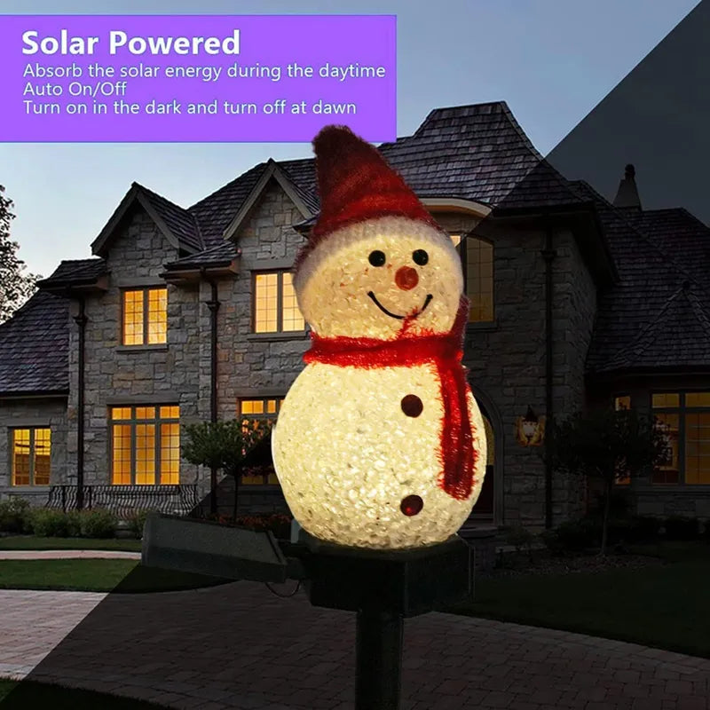 Luminária LED Solar De Natal Decorativo - SnowPlant™️